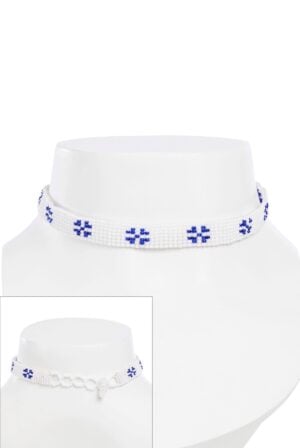 Floral Beaded Choker