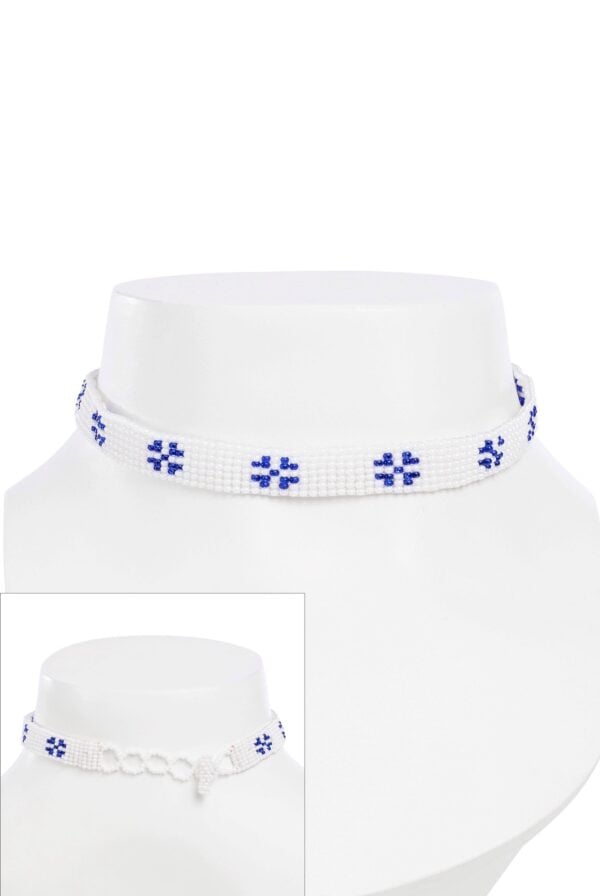 choker 2 Floral Beaded Choker