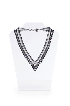 V-5 lined white, green, silver, black