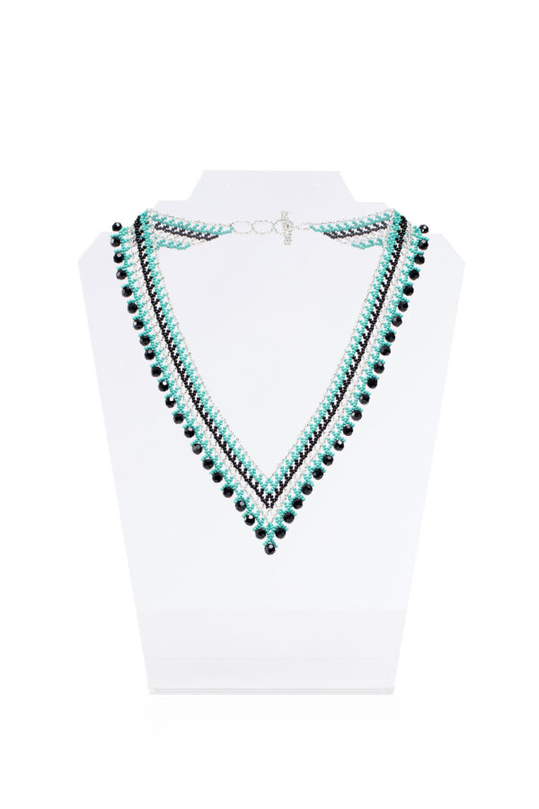 7522 V-Turquoise Night & Silver