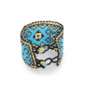 Sky Blue Golden Edge
