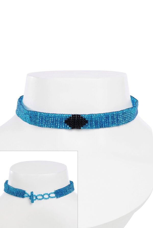Black Diamond Beaded Choker